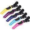 XCZYN Fermagli per Capelli da Parrucchiere Professionali Styling Sezioni Forcine per Capelli in Alligatore Denti Larghi Facile Styling Capelli Spessi o Sottili (5 Pezzi, Colore Colorato)