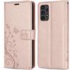 betterfon Custodia per Samsung Galaxy A13, Samsung A13 4G, con scomparti per carte di credito, in TPU di qualità, compatibile con Samsung Galaxy A13 4G (SM-A135F), oro rosa