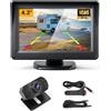 CEMOFE 4.3 1080P Reverse Camera Kit, telecamera posteriore cablata con | Sistema di telecamere di retromarcia, visione notturna, grandangolo a 140°, impermeabile IP69, linea guida fai da te per auto