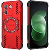 ESHUYI Cover per Xiaomi Redmi Note 17 Pro Max 5G Compatibile con Magnetica | Custodia Antiurto Grado Militare con Angoli Airbag, Dissipazione Calore, Ibrida TPU+PC, Rosso