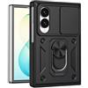 ESHUYI Cover per Samsung Galaxy Z Fold8 con Fotocamera Scorrevole | Protezione antiurto militare, supporto ad anello, compatibile con supporti magnetici per auto, Nero