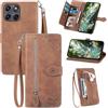 Fertuo Cover per Motorola Moto G77 / Moto G67, Custodia a Libro in Pelle PU Flip Case con Porta Carte, Chiusura Magnetica e Cinturino [Disegni di Fiori] Portafoglio Interno Silicone Antiurto, Marrone