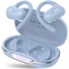 TOZO OpenWear Open Ear Cuffie Bluetooth con Traduzione IA in Tempo Reale | ENC Chiamate, Supporto per 145+ Lingue, Auricolari traduttori IT FR, Ricarica Rapida Display Smart, Ideale per l'Ufficio