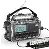 Mesqool Radio a Manovella con Batteria Ricaricabile da 12000 mAh da Campeggio Ricaricabile e Portatile con Torcia Elettrica e Luce di Lettura, Emergenza AM/FM/SW con Connettore di Tipo C