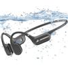 Guudsoud Cuffie Conduzione Ossea Bluetooth 5.4, Cuffie Subacquee per Piscina, Built-in MP3 32G Memoria Auricolari Corsa, Impermeabili IP68, Open Ear Sportive per il Nuoto, Palestra, Ciclismo