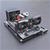 HAIHUANG Custodia per PC a telaio aperto fai da te - Telaio da banco di prova per schede madri ATX/M-ATX/ITX, Impilabile Mining Rig & Desktop Open Air Computer Case (Standard)