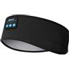 Navly Cuffie per Dormire Bluetooth V5.4 Sonno Cuffie Fascia Sportiva con Ultra Sottili HD Stereo Altoparlanti,Perfette per Sport, Traversine Laterali, Viaggi Aerei, Meditazione e Relax