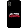 Funny Apple Picking Crew Fruit Stand Fal Custodia per iPhone X/XS Apple Picking Crew Divertimento Autunno Tempo Attività All'aperto Amante