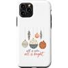 Cozy Christmas Custodia per iPhone 11 Pro All Is Calm All Is Bright Retro Christmas Ornaments