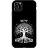 Merry Yule Happy Winter Solstice Holiday Custodia per iPhone 11 Pro Max Felice Solstizio d'Inverno Felice Yule Yuletide Natale Pagano
