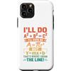 Clever Equation Math Humor Custodia per iPhone 11 Pro Ecco dove ho disegnato la linea Retro Math Algebra Pun