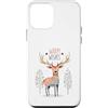 Cozy Christmas Custodia per iPhone 12 mini Warm Wishes Deer Winter Holiday Woodland Antlers Nordic
