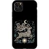 Merry Yule Happy Winter Solstice Holiday Custodia per iPhone 11 Pro Max Cervo neve felice Yule Solstizio d'inverno Yuletide Natale