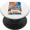 Vintage Ski Tees Poster con scritta Winter in California, stile vintage PopSockets PopGrip Adesivo
