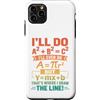 Clever Equation Math Humor Custodia per iPhone 11 Pro Max Ecco dove ho disegnato la linea Retro Math Algebra Pun