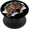 4SnakeLovers Divertente serpente che sbircia carino zoo amante degli animali PopSockets PopGrip Adesivo