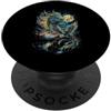 Vintage Ying Yang Phoenix Moon Fire Bird Phoenix Ululando Luna Vintage Ying Yang Phoenix Luna Foresta PopSockets PopGrip Adesivo