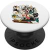 Chaosmodus Divertente ufficio procioni nel fumetto di lavoro PopSockets PopGrip Adesivo