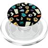 Disney Pixar Disney and Pixar's Monsters, Inc. Monstropolis Icons Pattern PopSockets PopGrip per MagSafe