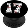 Baseball Phone Accessories & Gifts BASEBALL Player #17 Jersey Back No 17 Sports Pit Ball PopSockets PopGrip Adesivo