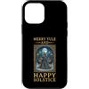Merry Yule Happy Winter Solstice Holiday Custodia per iPhone 12 mini Buon Yule e felice solstizio gotico pagano vacanza