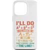 Clever Equation Math Humor Custodia per iPhone 13 Pro Ecco dove ho disegnato la linea Retro Math Algebra Pun