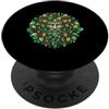 Merry Yule Happy Winter Solstice Holiday Solstizio d'inverno Felice Yule Yuletide Greenman Natale PopSockets PopGrip Adesivo