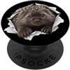 4PorcupineLovers Divertente istrice che sbircia carino zoo amante degli animali PopSockets PopGrip Adesivo