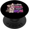 I Identify as a Problem by NLTS Mi identifico come un problema Umorismo gatto divertente I miei pronomi chi/me PopSockets PopGrip Adesivo