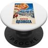 Vintage Ski Tees Poster con scritta Winter in Georgia, stile vintage PopSockets PopGrip Adesivo