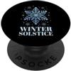 Merry Yule Happy Winter Solstice Holiday Solstizio d'inverno Felice Yule Yuletide Buon Natale PopSockets PopGrip Adesivo