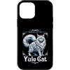 Merry Yule Happy Winter Solstice Holiday Custodia per iPhone 12 mini Attenzione al folklore islandese Jolakotturinn del gatto Yule