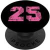 Leggende dello sport Baseball Softball Rosa Numero #25 PopSockets PopGrip Adesivo
