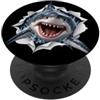 4SharkLovers Divertente squalo che sbircia carino zoo amante degli animali PopSockets PopGrip Adesivo
