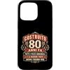 LUMOMIX Custodia per iPhone 15 Pro Max Cover 80° Compleanno Costruito 80 Anni Fa Regalo Vintage