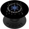 Merry Yule Happy Winter Solstice Holiday Ti auguro un magico Natale pagano del solstizio d'inverno PopSockets PopGrip Adesivo