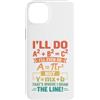 Clever Equation Math Humor Custodia per iPhone 14 Plus Ecco dove ho disegnato la linea Retro Math Algebra Pun