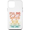 Clever Equation Math Humor Custodia per iPhone 12 mini Ecco dove ho disegnato la linea Retro Math Algebra Pun