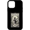 Merry Yule Happy Winter Solstice Holiday Custodia per iPhone 12 mini Il gatto di Yule Solstice d'inverno Buon Natale buio
