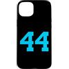Leggende dello sport Custodia per iPhone 15 Plus Numero azzurro n. 44