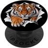 4TigerLovers Divertente tigre che sbircia carino zoo amante degli animali PopSockets PopGrip Adesivo
