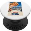 Vintage Ski Tees Poster con scritta Winter in Iowa (lingua italiana non garantita) PopSockets PopGrip Adesivo