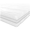 Amazon Basics Materasso in memory foam con 7 zone, rigidità media (H3), dimensioni 160 x 190 x 20 cm