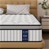 Bedstory Materasso BedStory 100x200 cm, materasso a molle insacchettate, altezza 26 cm, materasso ortopedico