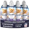 Coccolino Ammorbidente Concentrato Fresh Lavanda Mediterranea, Ammorbidente Lavatrice, Freschezza Lunga Durata, Dermatologicamente Testato, 45 Lavaggi, 8 x 952 ml