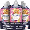 Coccolino Ammorbidente Concentrato Perfume Fiori di tiarè e Frutti Rossi, Ammorbidente Lavatrice, Freschezza Lunga Durata, Dermatologicamente Testato, Formato XXL 522 Lavaggi, 6 x 1827 ml