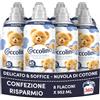 Coccolino Ammorbidente Concentrato Delicato e Soffice Nuvola di cotone, Ammorbidente Lavatrice Dermatologicamente Testato, Freschezza Lunga Durata, 45 Lavaggi, 8 x 952 ml