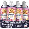 Coccolino Ammorbidente Concentrato Perfume Fiori di tiarè e Frutti Rossi, Ammorbidente Lavatrice, Freschezza Lunga Durata, Dermatologicamente Testato, 45 Lavaggi, 8 x 952 ml