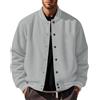 Rayson Giacca College da Uomo con Bottoni a Pressione Baseball Jacket | Stile College Felpa, Bomber invernale Autunno Polsini a Righe, Vestibilità Comoda, Tasche Laterali, Colletto a Costine