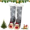 DTYGUIXE 1 Paio Calze Pantofole Antiscivolo,Calze Calde Invernali Donna,Calzini Caldi e Morbidi,Calze Invernali con Suola Antiscivolo,Pantofola Calzino per Donna Ragazza